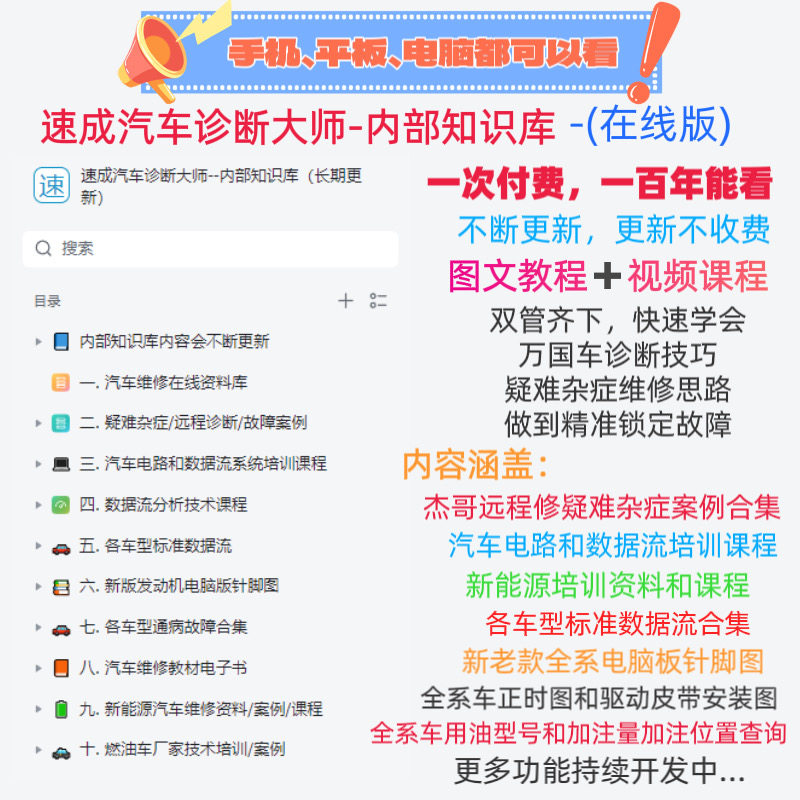 汽车维修手册电路图数据流新能源
