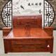 正品 红木家具 床头柜 大果紫檀实木床储物床 缅甸花梨雕花双人床
