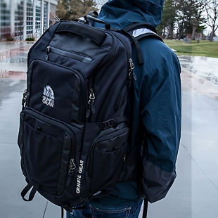 花岗岩户外防水轻便登山包徒步双肩包休闲运动学生背包男女电脑包