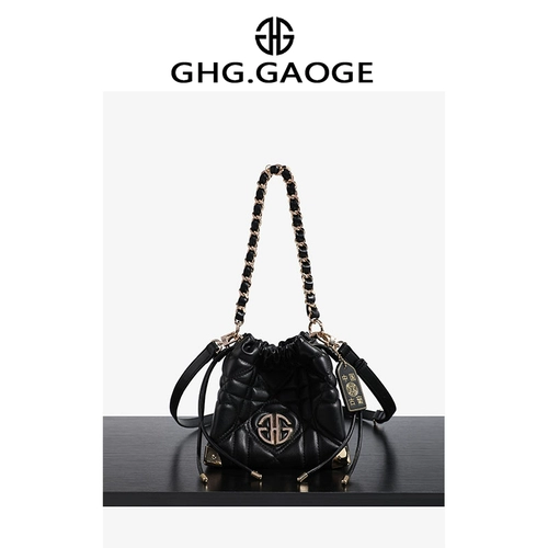 Черная универсальная цепь, маленькая сумка на одно плечо, изысканный стиль, на цепочке