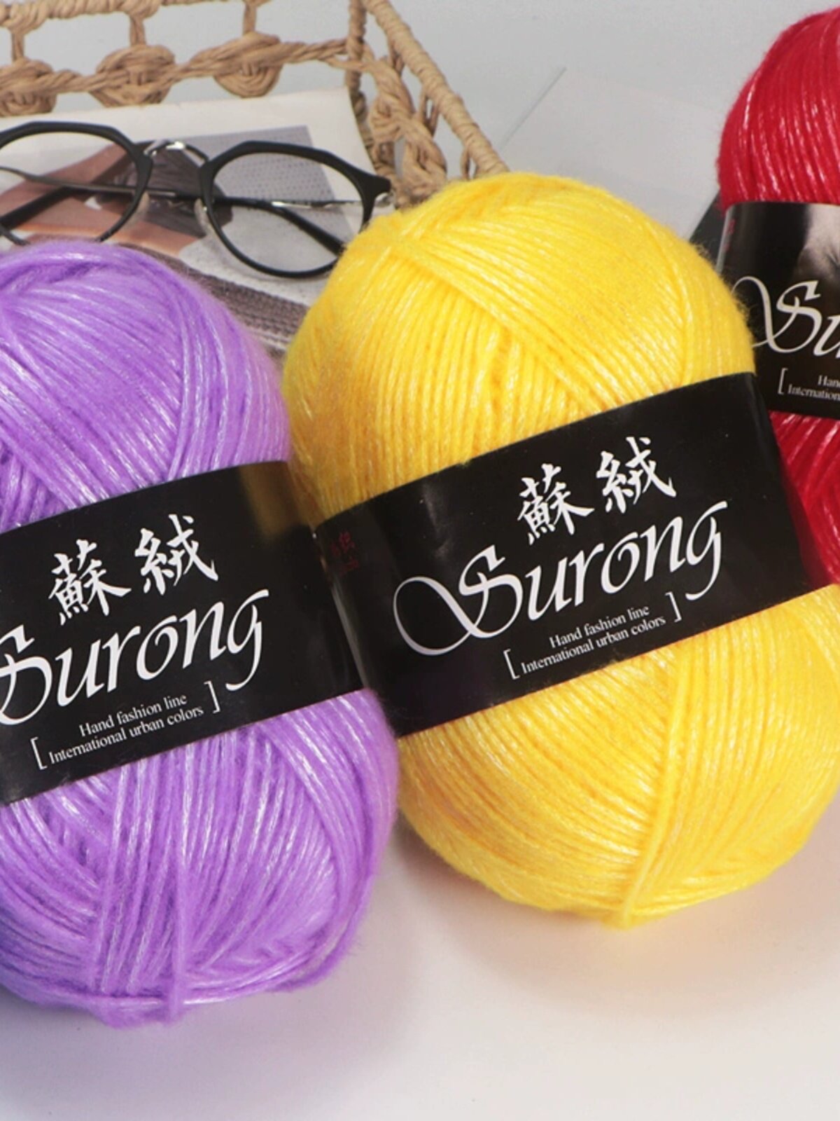 SU RONG COTTON WOVEN SCARF WOOLEN GROUP HANDMADE DIY SCARF GIFT TO BOYFRIEND AND GIRLFRIEND MEDIUM THICK YARN GROUP