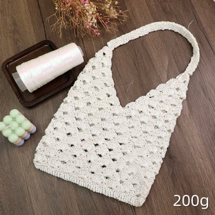 金银包芯线网红银色包芯纱Feve同款闪银银线亮片手工钩织包包线