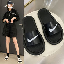 情侣拖鞋女夏外穿潮网红抖音同款夏天韩国防滑个性休闲运动凉拖鞋