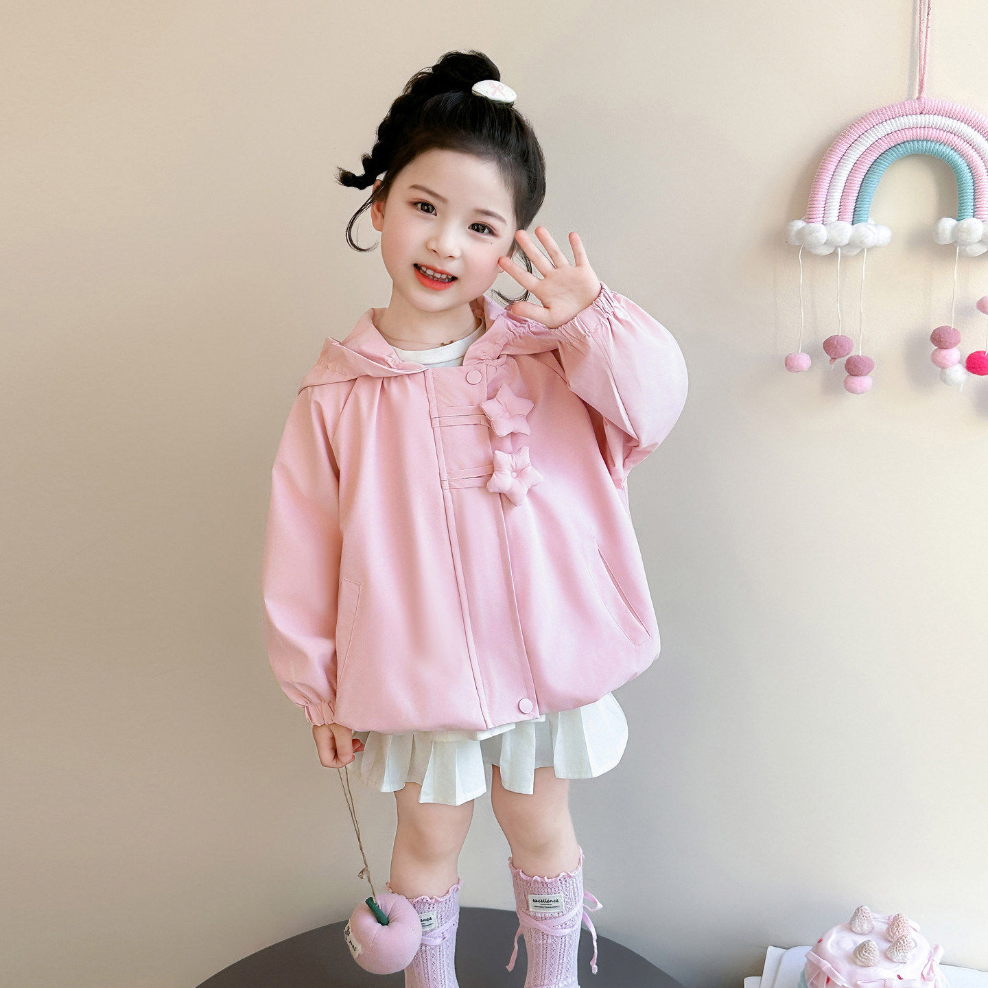 女童春装洋派外套2026新