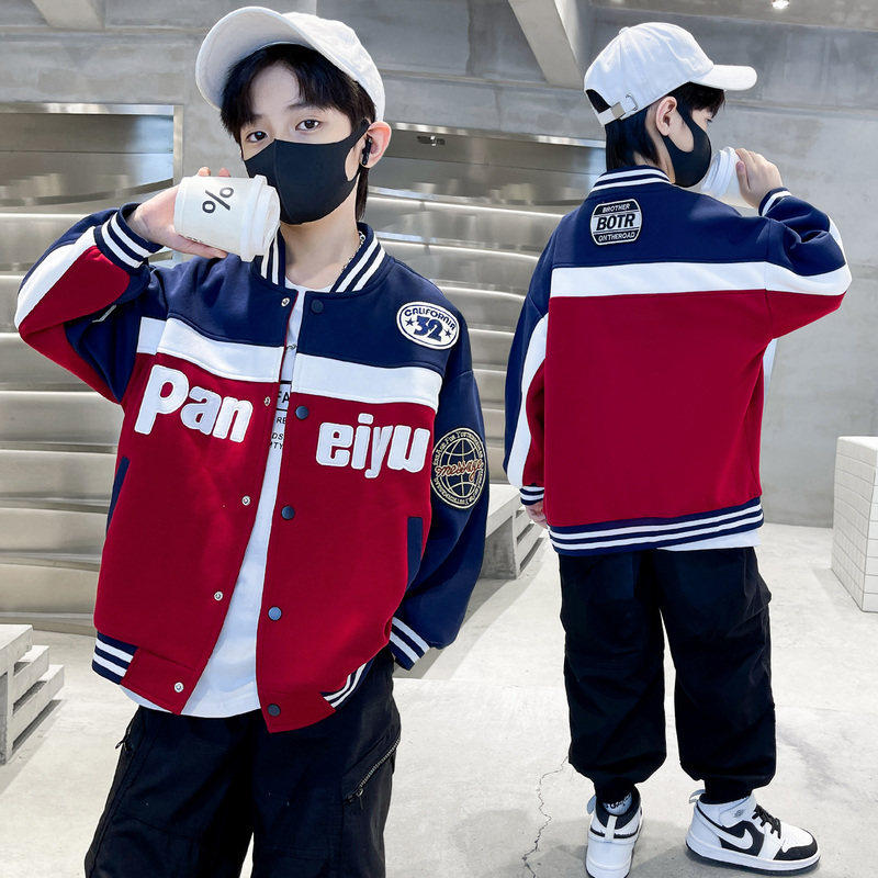 儿童装男童秋季棒球服外