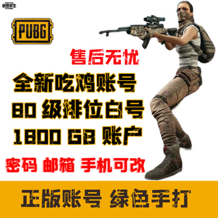 绝地求生账号steam80级排位竞技账户豪华版pubg成品白500激活码