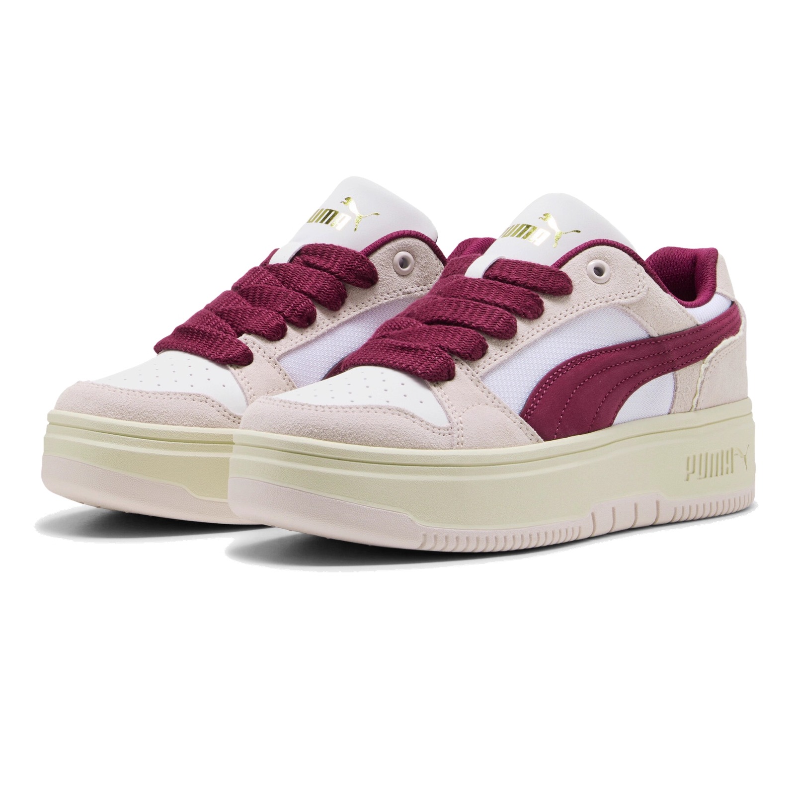 复古增高厚底松糕鞋女PUMA彪马官方新款红色休闲鞋REBOUND 403512