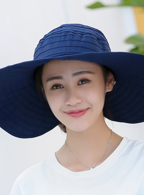 夏天折叠韩版卷卷遮阳防晒帽子