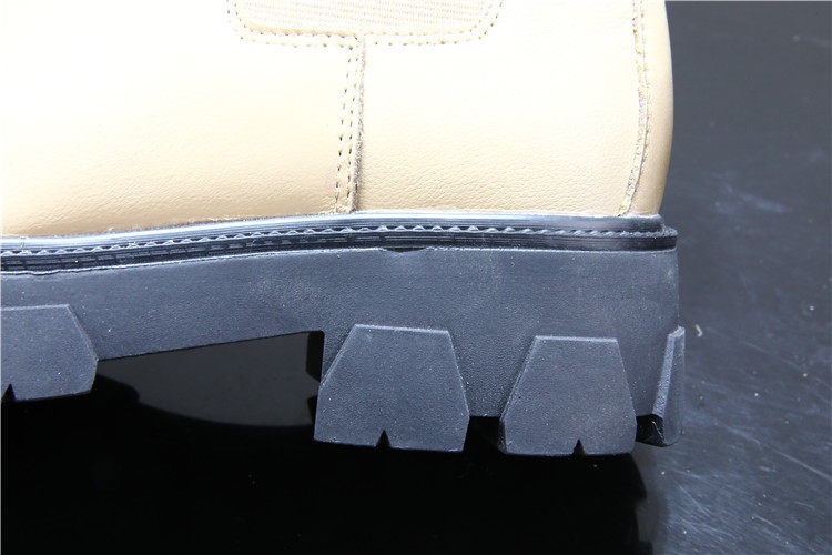 새는 첼시 부츠 굴뚝 부츠 여성화 벨벳 숏부츠 유럽과 미국의 둥근 발가락 소매 캐주얼 신발 따뜻한 면 신발을 픽업하세요