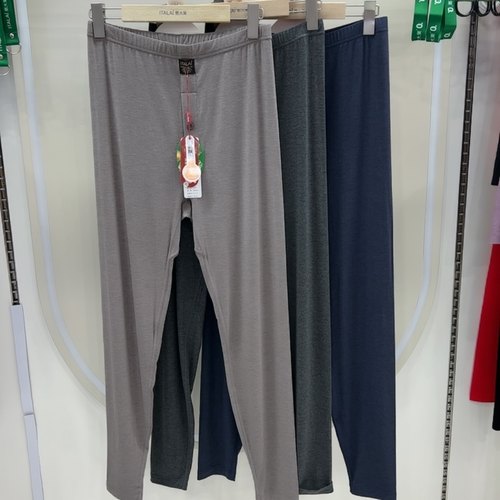 意大莱大码男士超薄秋裤羊绒蛋白莫代尔打底保暖裤弹力单裤5630