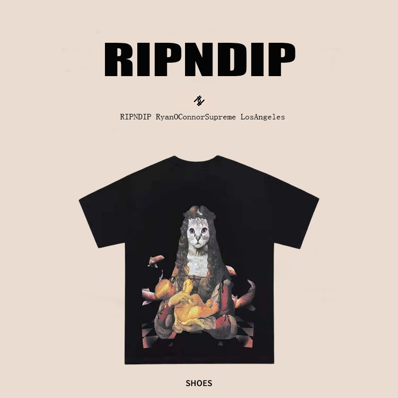 欧美正品ripndip贱猫扎染短袖