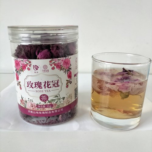 玫瑰花冠花果茶平阴重瓣红玫瑰