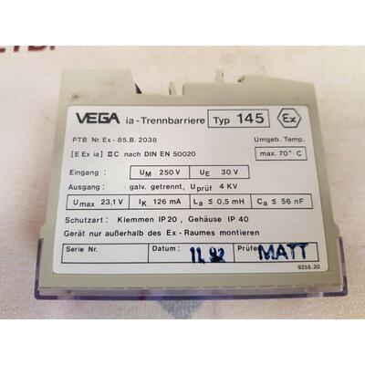 原装供应Vega 145 Ia 温度 IP40 70&deg;C