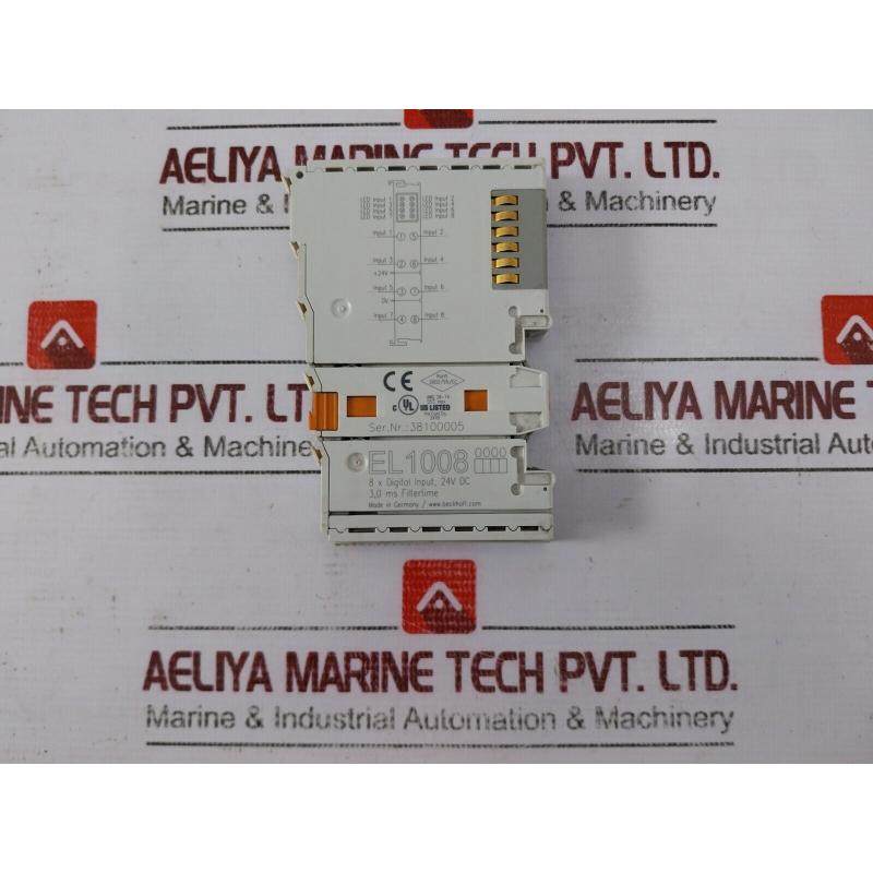 原装供应倍福 EL1008 8x 24VDC, 3.0VDC, 55&deg;C