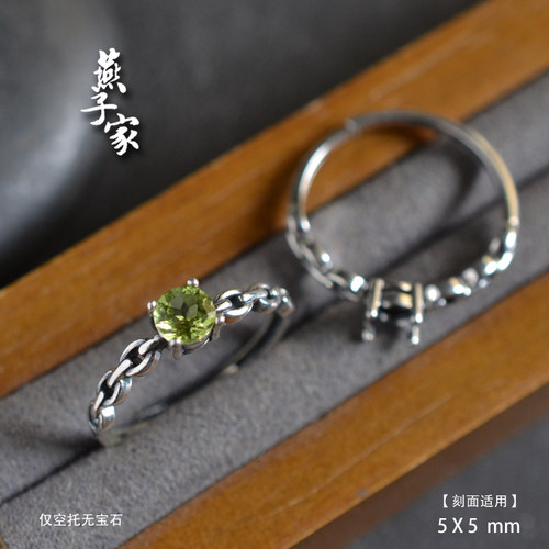 燕子家复古vintage925银戒指