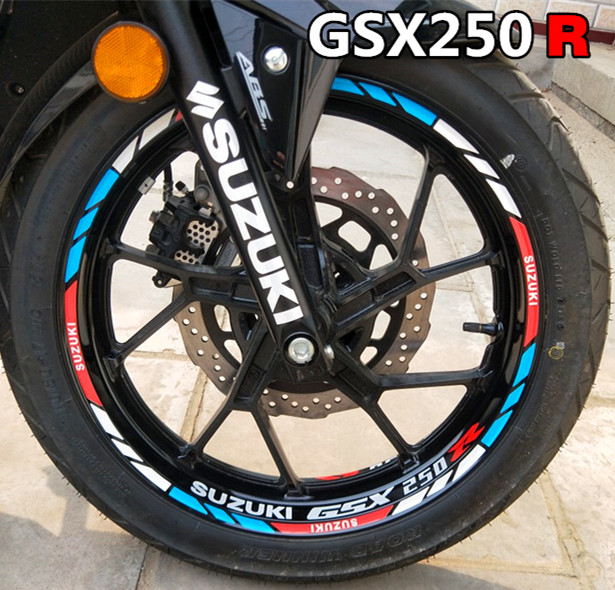 铃木GSX250R轮毂贴防水反光贴纸