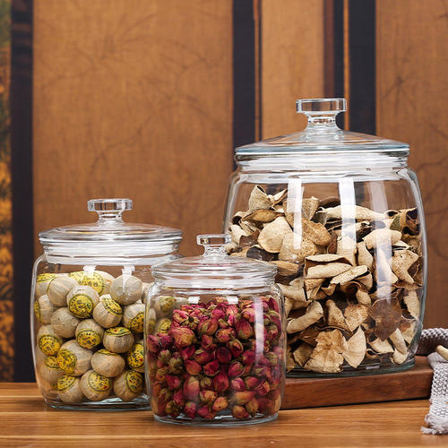 德国乐扣Lock乐扣玻璃密封罐家用杂粮储物罐带盖花茶叶罐干货展示