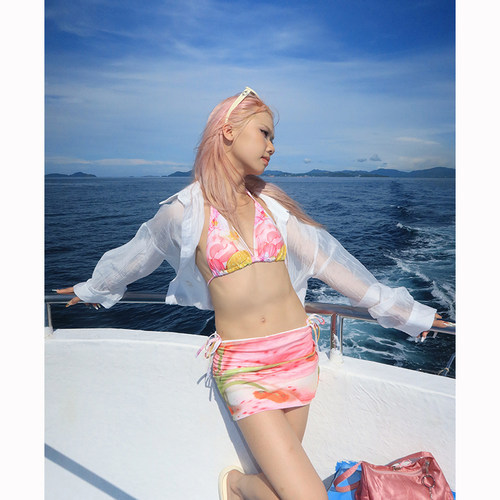 美式辣妹低腰小众性感半身a字裙