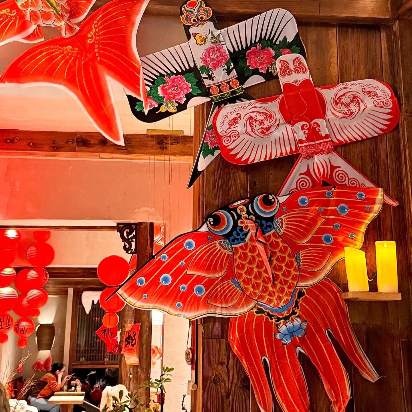 新年纸鸢风筝挂饰2026马年元旦咖啡店餐厅门头春节氛围感场景布置,节庆用品/礼品,节日装扮用品,淘宝优惠券,粉丝福利购,淘宝优惠卷