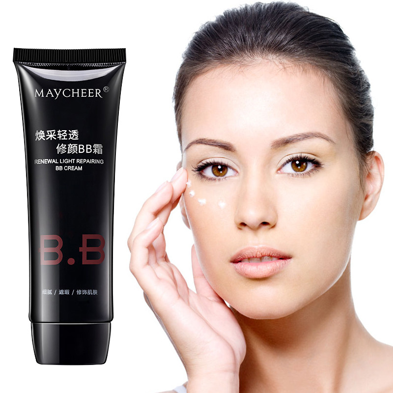 美茜儿bb霜滋润气垫亮白保湿遮瑕提亮肤色隔离防水持久补水比比霜