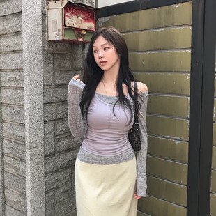 首尔印象韩代 26fw 东大门可外搭内搭修身小吊带背心女