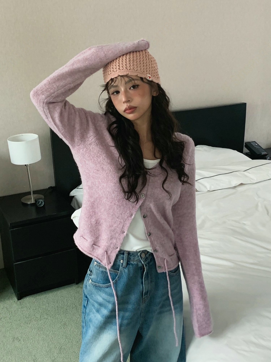 直邮 FORMAL 25fw 温柔V领软糯腰部系带羊毛针织开衫女秋季新款