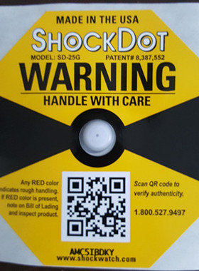 SHOCKWATCH三代 上海防震撞显示标签 有防伪编码