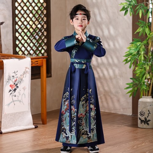 男童汉服春秋季新款唐装日常可穿