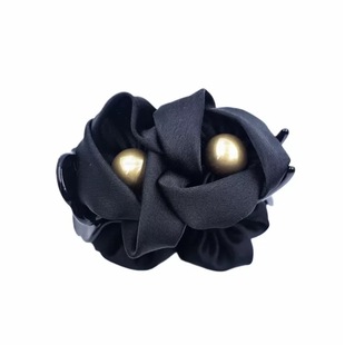 赫本王妃 [鹊桥]2025优雅气质不规则上班通勤后脑勺花苞款丸子夹