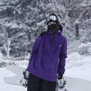 SEARIPE/雪怡派专业单板滑雪服男女户外保暖防水双板连帽滑雪卫衣