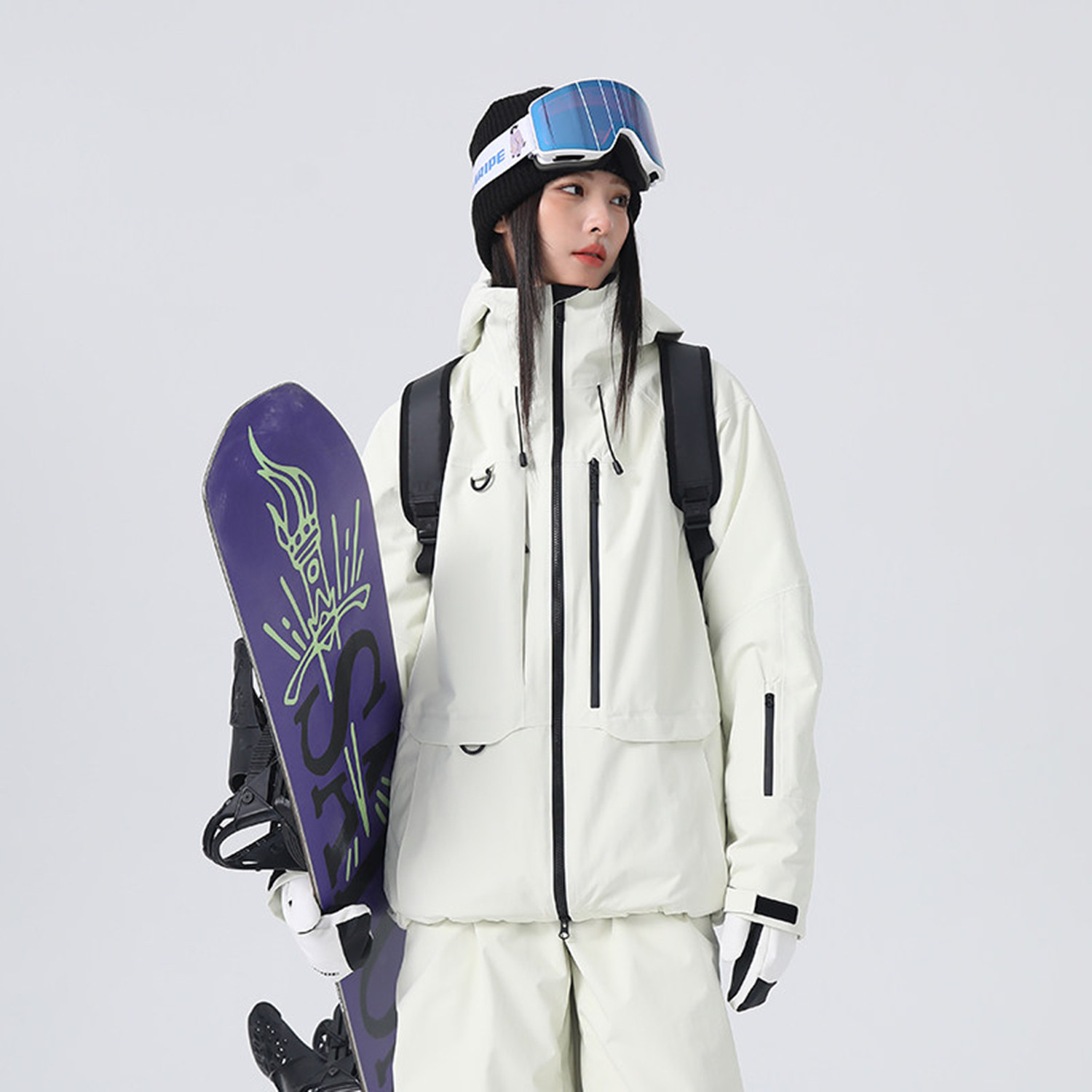 雪怡派专业单板滑雪服女款加棉新款男士滑雪衣专业防水保暖加厚冬