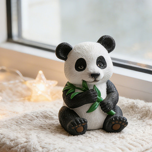 居家装饰品可爱熊猫创意摆件乔迁男女生日礼物样板房新家装饰品