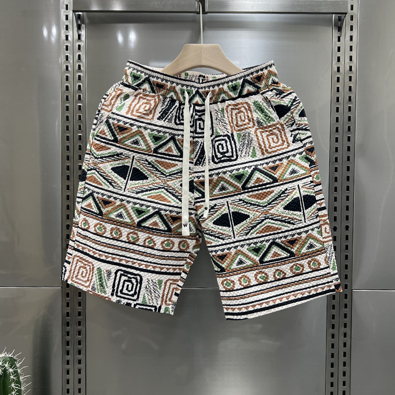 民族风新款薄款短裤男款宽松