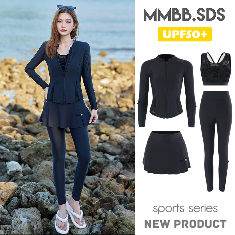 潜水服分体韩国水母服女长袖长裤防晒浮潜自由深潜湿衣速干冲浪服