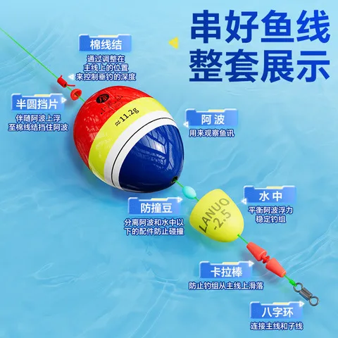 浮球钓组矶钓阿波漂大肚漂小凤仙鱼漂套装日夜两用跨境高灵敏