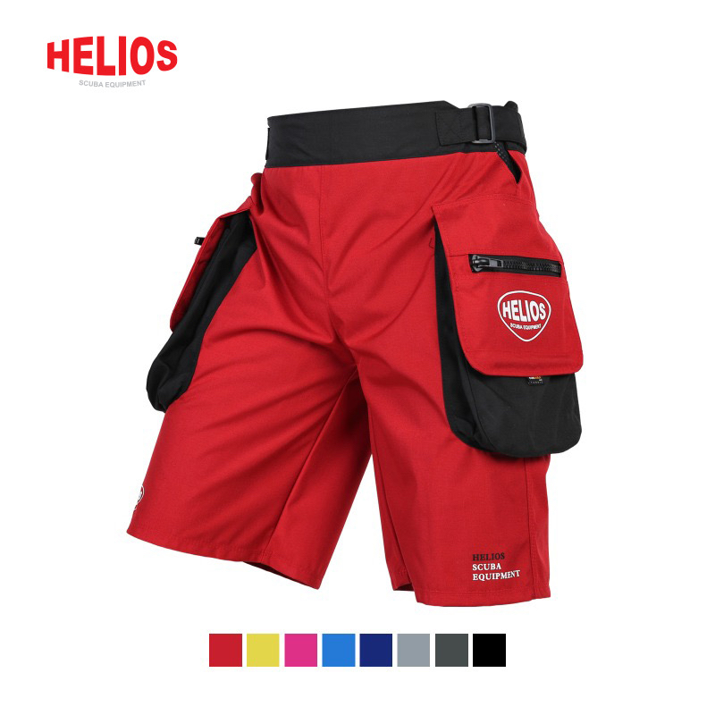 HELIOS水肺潜水技潜短裤带大口袋松紧腰带500D超耐磨材质男女款