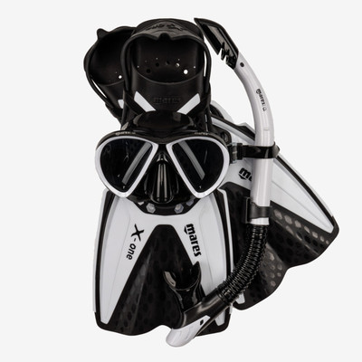 MARES X-ONE 浮潜三宝套装 面镜呼吸管脚蹼男女成人儿童潜水装备