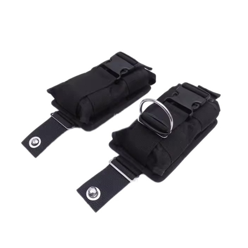 非XDEEP潜水背飞侧挂夹克BCD用10LBS快卸配重袋含内袋D环固定环