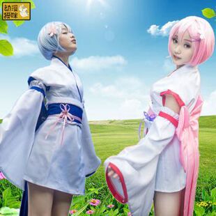 女装 sp雷姆幼年萝莉co和服aly姆蕾 幼年全套 拉姆现货版