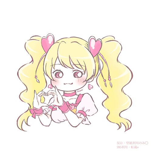 A982手办设计素材卡通插画二次元萌系甜美公主风动漫粉色角色设计