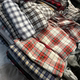 服装 论斤纯棉格子布头全棉衬衫 面料睡衣睡裤 DIY布料零头清仓处理