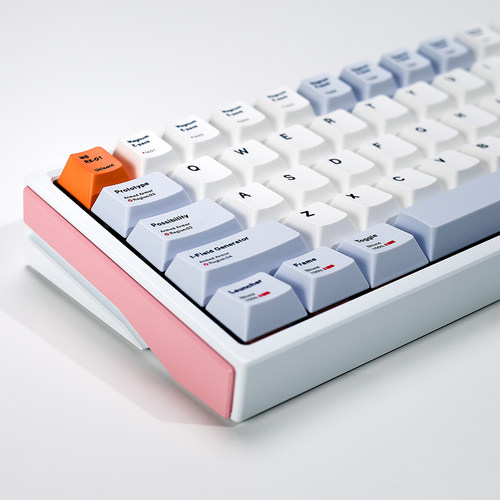 独角兽极简键帽机械键盘PBT热升华原厂高度适配61/64/75/84/980