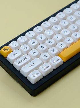 蜂蜜牛奶创意键帽KOA高度类似MOA小全套PBT热升华机械键盘客制化