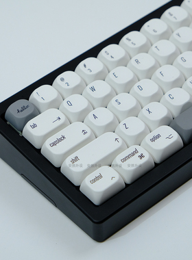 MAC苹果风极简白色主题KOA高度类似MOA热升华工艺键帽PBT机械键盘
