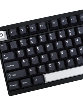 GMK Wob键帽简黑PBT五面热升华工艺CHERRY原厂高度机械键盘客制化
