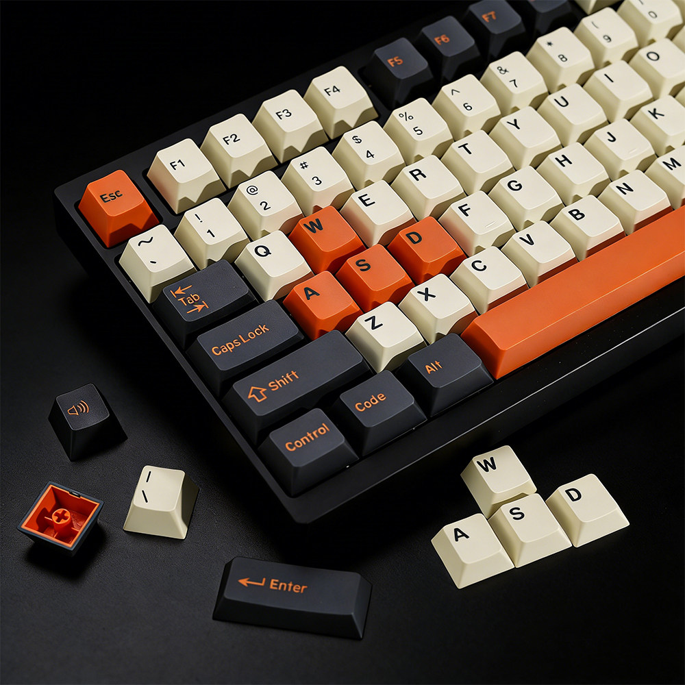 GMK大碳键帽原厂高度pbt二色成型适配HI75 HI8 S99 F99 104 F87