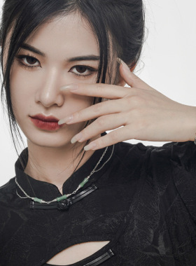 PREDAMS 创意小众设计师款S925纯银新中式东陵玉国风竹子手链