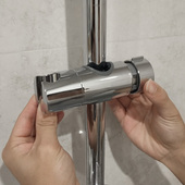 花洒支架淋浴喷头底座升降杆卡扣固定座淋浴器配件挂座免打孔滑套