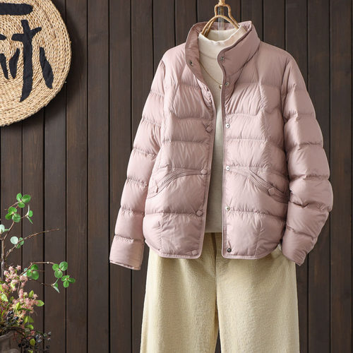 90白鸭绒轻薄羽绒服洋气减龄外套