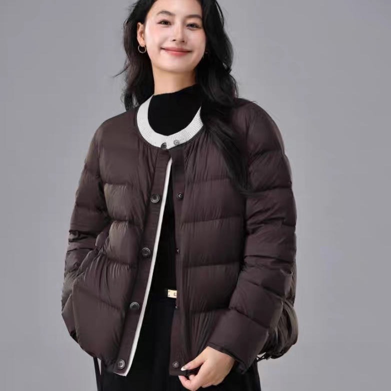 90白鸭绒羽绒服气质减龄短外套女